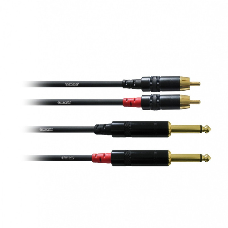 Cordial CFU 6 PC (2 Jack/M Mono-2 RCA/M)