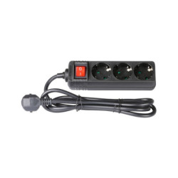 Adam Hall Power Strip 8747S3 (Schuko/M-Regleta 3 Schuko/H)