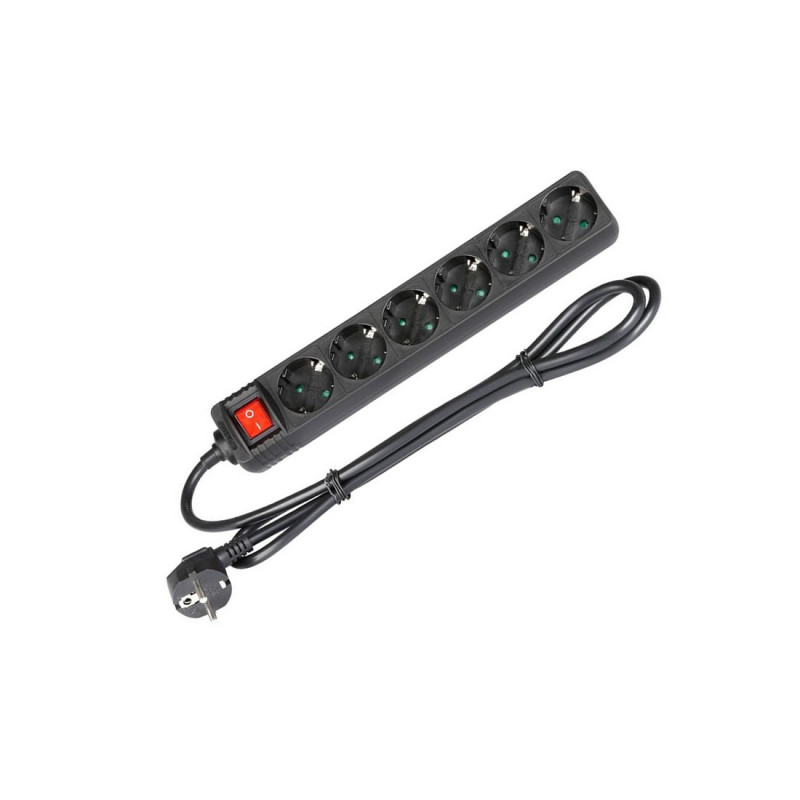 Adam Hall Power Strip 8747S6 (Schuko/M-Regleta 6 Schuko/H)