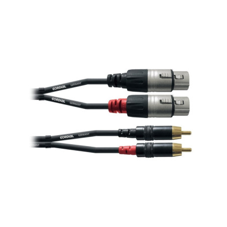 Cordial CFU 3 FC (2 RCA/M-2 XLR/H)