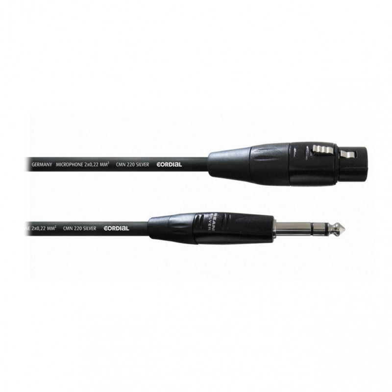 Cordial CIM 1,5 FV (Jack/M Stereo-XLR/H)