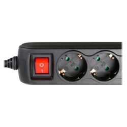 Adam Hall Power Strip 8747S3 USB (Schuko/M-Regleta 3 Schuko/H + 2 USB)