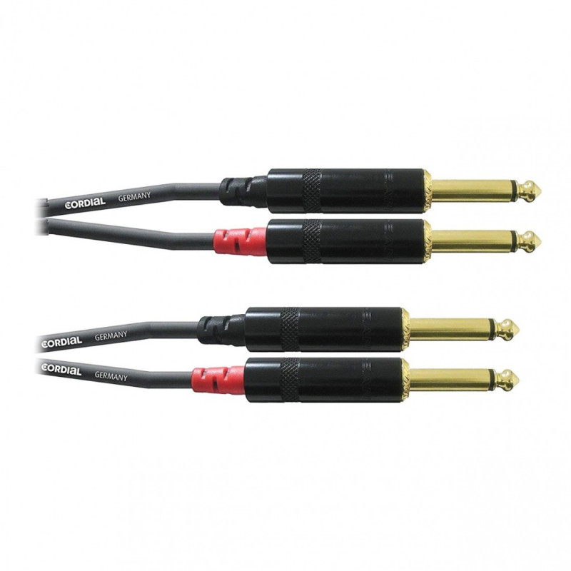 Cordial CFU 1,5 PP (2 Jack/M Mono-2 Jack/M Mono)