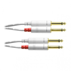 Cordial CFU 1,5 PP-Snow (2 Jack/M Mono-2 Jack/M Mono)