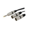 Silvery KTW2JMXLR (Jack/M Stereo-2 XLR/M)