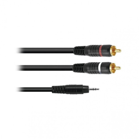 Omnitronic Cable 3022514Z 1m (Minijack/M Stereo-2 RCA/M)