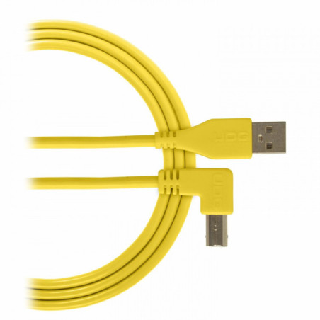 UDG Ultimate Audio Cable USB 2.0 A-B Yellow Angled 1m (USB A/M-USB B/M)