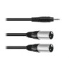 Omnitronic Cable 30225158 1.5m (Minijack/M Stereo-2 XLR/M)