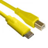 UDG Ultimate Audio Cable USB 2.0 C-B Yellow Straight 1.5m (USB C/M-USB B/M)