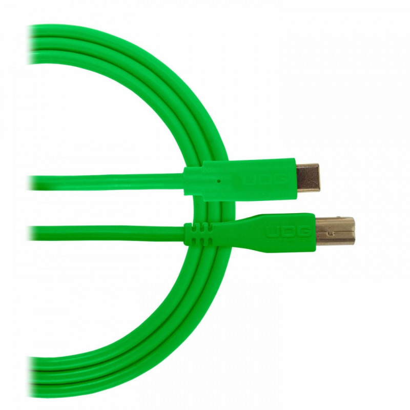 UDG Ultimate Audio Cable USB 2.0 C-B Green Straight 1.5m (USB C/M-USB B/M)