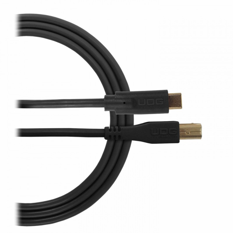 UDG Ultimate Audio Cable USB 2.0 C-B Black Straight 1.5m (USB C/M-USB B/M)