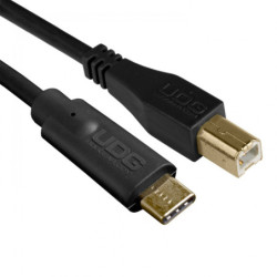 UDG Ultimate Audio Cable USB 2.0 C-B Black Straight 1.5m (USB C/M-USB B/M)