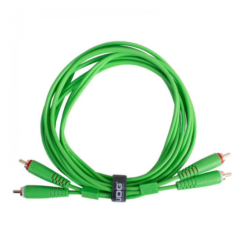 UDG Ultimate Audio Cable Set RCA-RCA 1.5 Green Straight (2 RCA/M-2 RCA/M)