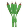 UDG Ultimate Audio Cable Set RCA-RCA 1.5 Green Straight (2 RCA/M-2 RCA/M)