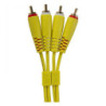 UDG Ultimate Audio Cable Set RCA-RCA 1.5 Yellow Straight (2 RCA/M-2 RCA/M)