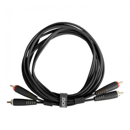 UDG Ultimate Audio Cable Set RCA-RCA 1.5 Black Straight (2 RCA/M-2 RCA/M)