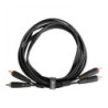 UDG Ultimate Audio Cable Set RCA-RCA 1.5 Black Straight (2 RCA/M-2 RCA/M)