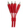 UDG Ultimate Audio Cable Set RCA-RCA 1.5 Red Straight (2 RCA/M-2 RCA/M)