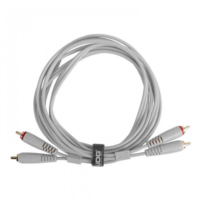 UDG Ultimate Audio Cable Set RCA-RCA 1.5 White Straight (2 RCA/M-2 RCA/M)