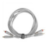 UDG Ultimate Audio Cable Set RCA-RCA 1.5 White Straight (2 RCA/M-2 RCA/M)