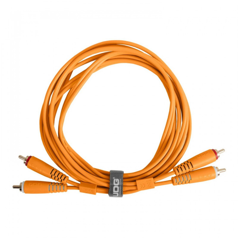 UDG Ultimate Audio Cable Set RCA-RCA 1.5 Orange Straight (2 RCA/M-2 RCA/M)