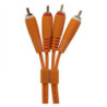 UDG Ultimate Audio Cable Set RCA-RCA 1.5 Orange Straight (2 RCA/M-2 RCA/M)